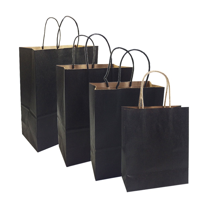 New Style Hard Thickened Colour Kraft Paper Tote Bag Personalized