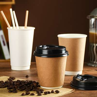 High Quality Take Away Customized Logo Disposable Printed Paper Cup Blank For Coffee