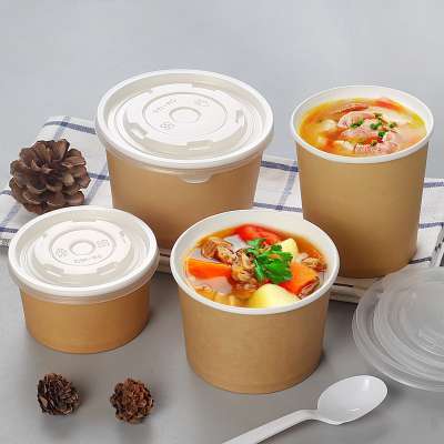 Disposable eco friendly take away high grade thickened factory price paper food bowl